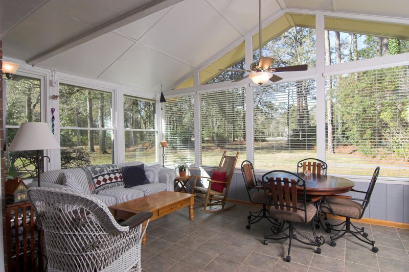 Interior of a Modern Sunroom